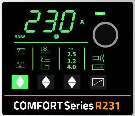 دستگاه جوش اینورتر 230 آمپر صباالکتریک COMFORT SERIES R 231